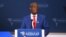 FILE - Keith Rowley, Trinidad and Tobago's prime minister, speaks in Los Angeles, June 10, 2022. On Monday, he said the nation's state of emergency was declared based on advice from police to the National Security Council "of heightened criminal activity" endangering the public.