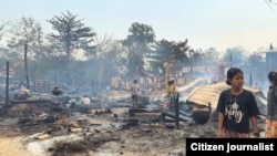 ခင်ဦးမြို့နယ်အတွင်း ကျေးရွာတချို့ မီးရှို့ခံရ (မတ်လ၊ ၂၀၂၄)