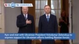 VOA60 America - US President Biden visits Poland