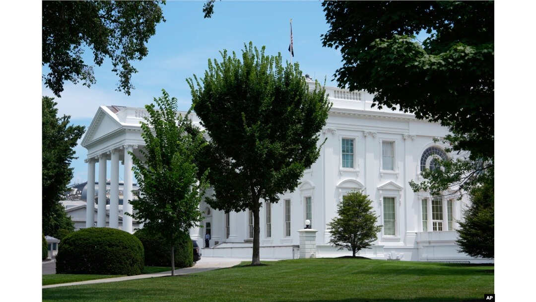 Gedung Putih di Washington, D.C., Selasa, 23 Juli 2024. (Julia Nikhinson/AP)