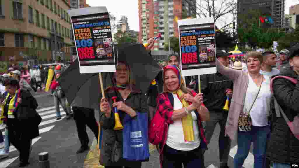 Las marchas fueron convocadas para mostrar el desacuerdo que hay entorno a las reformas sociales más importantes como lo son la salud, la pensional y la laboral. Foto: Israel Navas