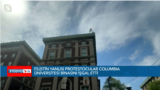 Columbia Üniversitesi’nin çatısından Filistin bayrağı sallandı