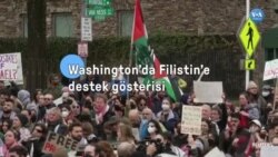 Washington’da Filistin’e destek gösterisi