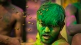 A swarm of bees attack a drunk man during celebrations marking Holi, the Hindu festival of colors, in Guwahati, India, March 25, 2024. 