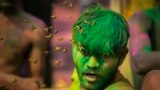 A swarm of bees attack a drunk man during celebrations marking Holi, the Hindu festival of colors, in Guwahati, India, March 25, 2024. 