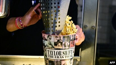 Taylor Swift: 'Eras Tour' popcorn buckets, movie merch selling on