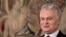 Литовський президент Ґітанас Науседа на пресконференції у Вільнюсі 13 травня 2024 р.