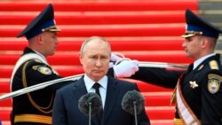 FILE - Russian President Vladimir Putin addresses members of the Defense Ministry, the National Guard, the Interior Ministry, the Federal Security Service and the Federal Guard Service at the Kremlin, in Moscow on June 27, 2023. 