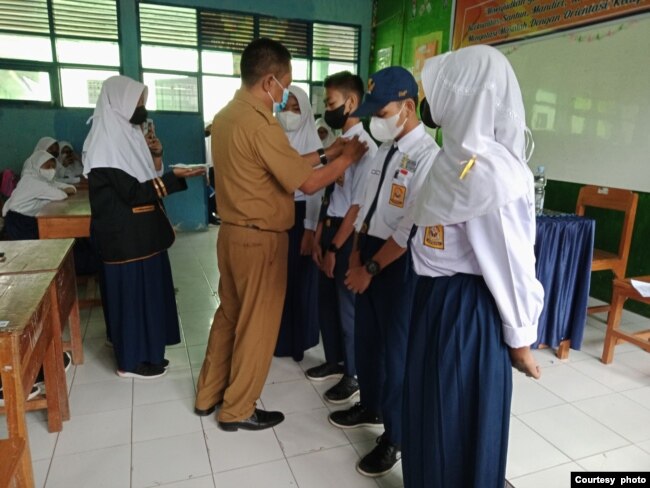 Agen Perubahan bermula dari proyek percontohan untuk mengatasi masalah bullying di sekolah (courtesy SMPN 3 Sungguminasa).