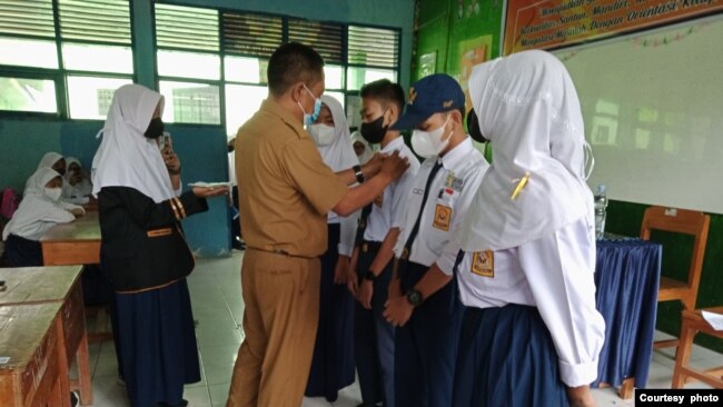 FILE - Proyek percontohan untuk mengatasi masalah bullying di sekolah (courtesy SMPN 3 Sungguminasa).