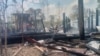 မကွေးတိုင်းဆောမြို့နယ် အကြည်ပန်းပလွန်းကျေးရွာ‌ လေကြောင်းတိုက်ခိုက်ခံရပြီး အပျက်အစီးများကိုတွေ့ရစဉ် (မေ ၉၊၂၀၂၄)