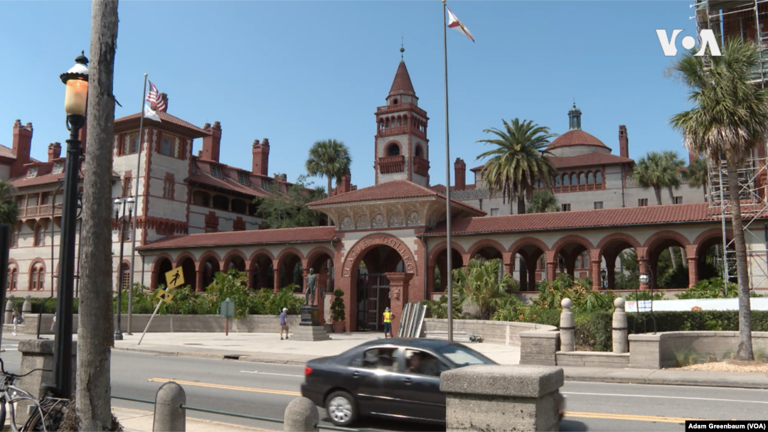 Flagler College di St. Augustine, Florida (dulu bernama Hotel Ponce de Leon), 28 Februari 2023.