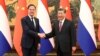 Chinese President Xi Jinping meets Prime Minister of the Netherlands Mark Rutte at the Great Hall of the People in Beijing, China, March 27, 2024. (China Daily via Reuters)