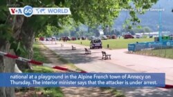VOA60 World - Four Children Wounded in Knife Attack in French Town, Two in Critical Condition