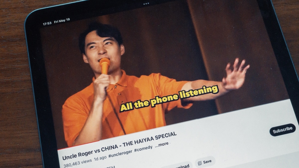 马来西亚脱口秀演员“罗杰叔叔”调侃北京当局后遭中国社媒禁言