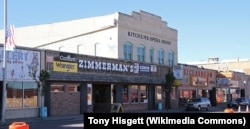 Scene along historic Route 66 in downtown Gallup, New Mexico.