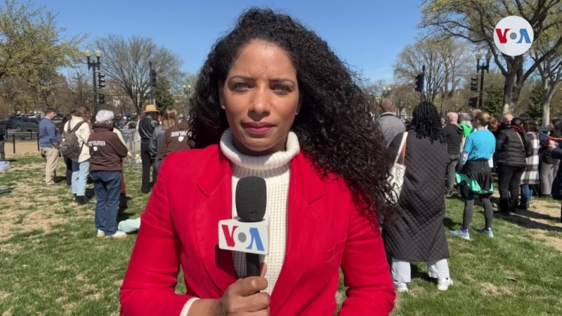 Protestan en Washington contra la política migratoria de la Administración Biden