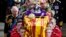 FILE: King Charles III and the Royal family follow behind the coffin of Queen Elizabeth II, with the Imperial State Crown and the Sovereign's orb and scepter, as it is carried out of Westminster Abbey after her State Funeral, in London. Taken Monday Sept. 19, 2022.