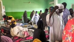 A handout picture taken on April 19, 2023 and obtained from Doctors Without Borders (MSF) on April 21 shows a crowded ward at a hospital in El Fasher in Sudan's North Darfur region, where multiple people have been wounded in ongoing battles there.