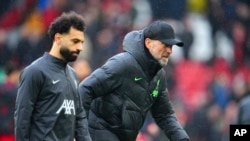 Salah da kocin Liverpool Jurgen Klopp