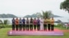 Top diplomats from ASEAN pose for a photo during the Association of Southeast Asian Nations political security community council meeting in Labuan Bajo, East Nusa Tenggara, Indonesia, May 9, 2023.