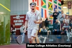 Jesper Phillips of Norway attended Bates College in Maine. He studied math and science, but also took an elective about the politics of soccer. (Bates College Athletics photo)