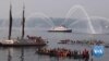 Tribes of US Pacific Northwest Greet Crew of Traditional Polynesian Canoe