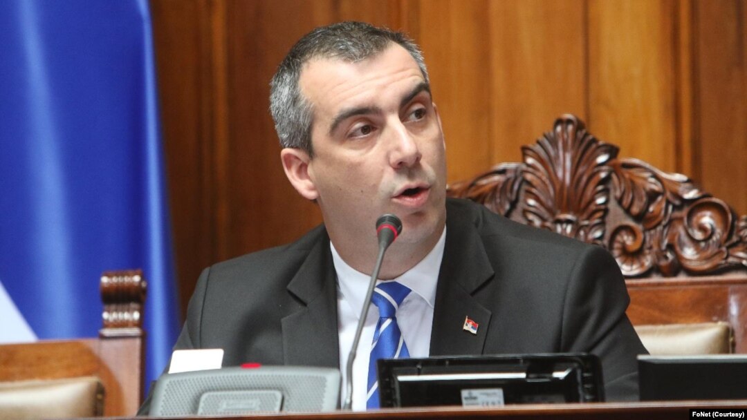 Predsednik Skupštine Srbije Vladimir Orlić na sednici 23. maja (FoNet)