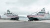 Sepasang kapal korvet kelas Tuo Chiang, kapal baru milik angkatan laut Vietnam, di pelabuhan Suao, Taiwan utara, Selasa, 26 Maret 2024. (Kantor Kepresidenan Taiwan via AP)