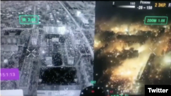 우크라이나 국방부가 5일 트위터에 러시아의 백린탄 폭격 현장이라며 공개한 영상 속 장면 (우크라이나 국방부 공식 트위터)