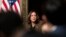 FILE - U.S. Vice President Kamala Harris speaks during a meeting in the Eisenhower Executive Office Building of the White House complex in Washington, Feb. 27, 2024.