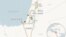 This is a locator map of Israel and the Palestinian Territories.