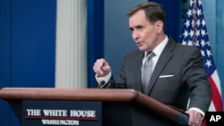 National Security Council spokesman John Kirby speaks during the daily briefing at the White House in Washington, March 21, 2023. 