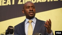 FILE: UMnu. Nelson Chamisa (Columbus Mavhunga/VOA) 