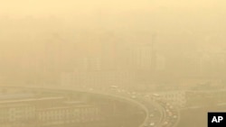 沙尘暴吹袭北京城。（2023年3月10日）