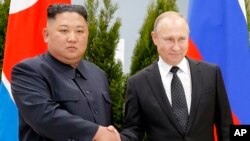 Kim Jong Un dhe Vladimir Putin