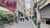 Paris is known for its narrow streets and lack of green, factors that will make it hotter with global warming. (Lisa Bryant/VOA)