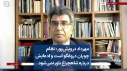 مهرداد درویش‌پور: نظام چوپان دروغگو است و ادعایش درباره شاهچراغ باور نمی‌شود