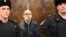 Russian poet Artyom Kamardin stands inside the defendants' glass cage during his verdict announcement at a court in Moscow on Dec. 28, 2023. He received a seven-year sentence for reciting versus against Russia's war in Ukraine. 
