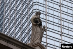 A statue of Lady Justice at the Court of Final Appeal is pictured, in Hong Kong, China, Sept. 5, 2023.