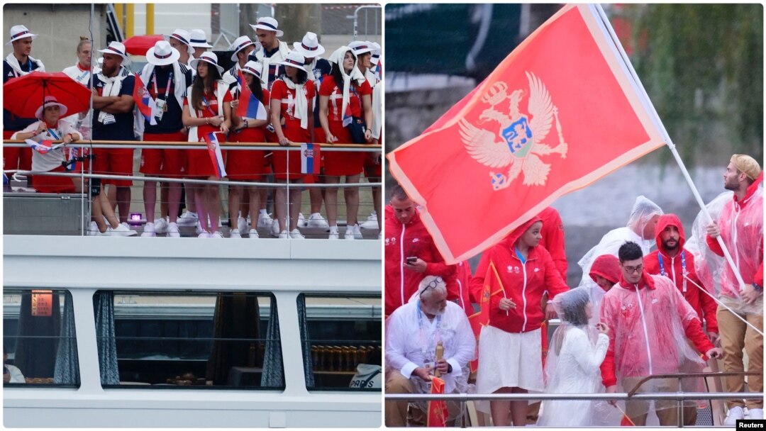 Sportisti iz Srbije i Crne Gore tokom defilea na otvaranju Olimpijskih igara (Foto: Reuters)