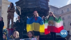 Ukrainian, Iranian Demonstrators Join Forces in London