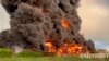 Hỏa hoạn tại kho nhiên liệu ở Crimea được dập tắt sau vụ tấn công bằng drone