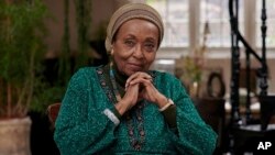 Dr. Edna Adan Ismail sits for a portrait in London in May 2023. Ismail, a nurse-midwife, hospital founder and healthcare advocate in East Africa, was named May 16, 2023, as winner of the 2023 Templeton Prize. (Templeton Prize via AP)