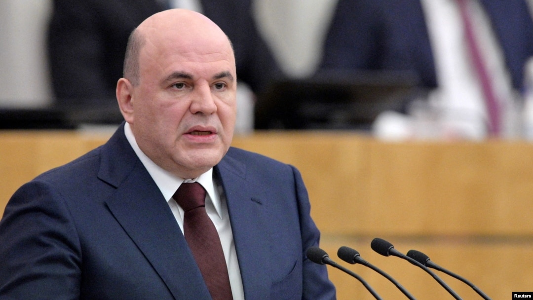 ARHIVA - Premijer Rusije Mihail Mišustin govori tokom zasedanja državne Dume, donjeg doma ruskog parlamenta, u Moskvi 3. aprila 2024.