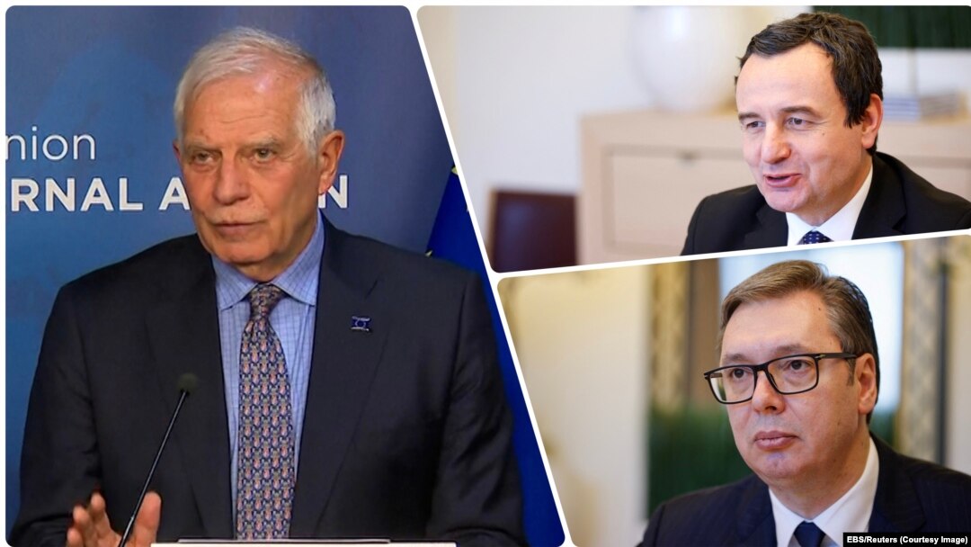 Žozep Borelj pozvao je lidere Srbije i Kosova na krizni sastanak iduće nedelje (Foto: EBS i Reuters)