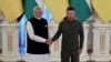 Primeiro-ministro indiano, Narendra Modi, e Presidente da ucraniano Volodymyr Zelenskyy.