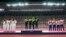 Gold medalist team Jamaica, center, stands with silver medalist United States, left, and bronze medalist Britain during the medal ceremony for the women's 4 x 100-meter relay at the 2020 Summer Olympics, Aug. 7, 2021, in Tokyo.