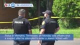 VOA60 America - Memphis police shoot man who fired shots outside Jewish school