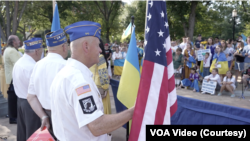Veterans of the US Army of Ukrainian origin took part in the campaign for the Independence Day of Ukraine.